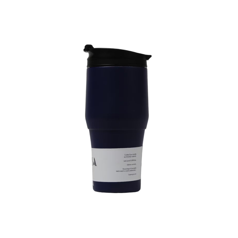 Moya "High Tide" 380ml Travel Coffee Mug Black/Black