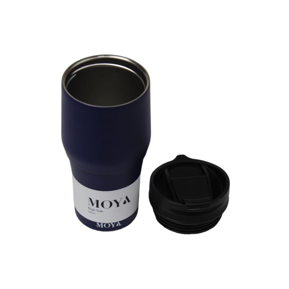 Moya "High Tide" 380ml Travel Coffee Mug Black/Black