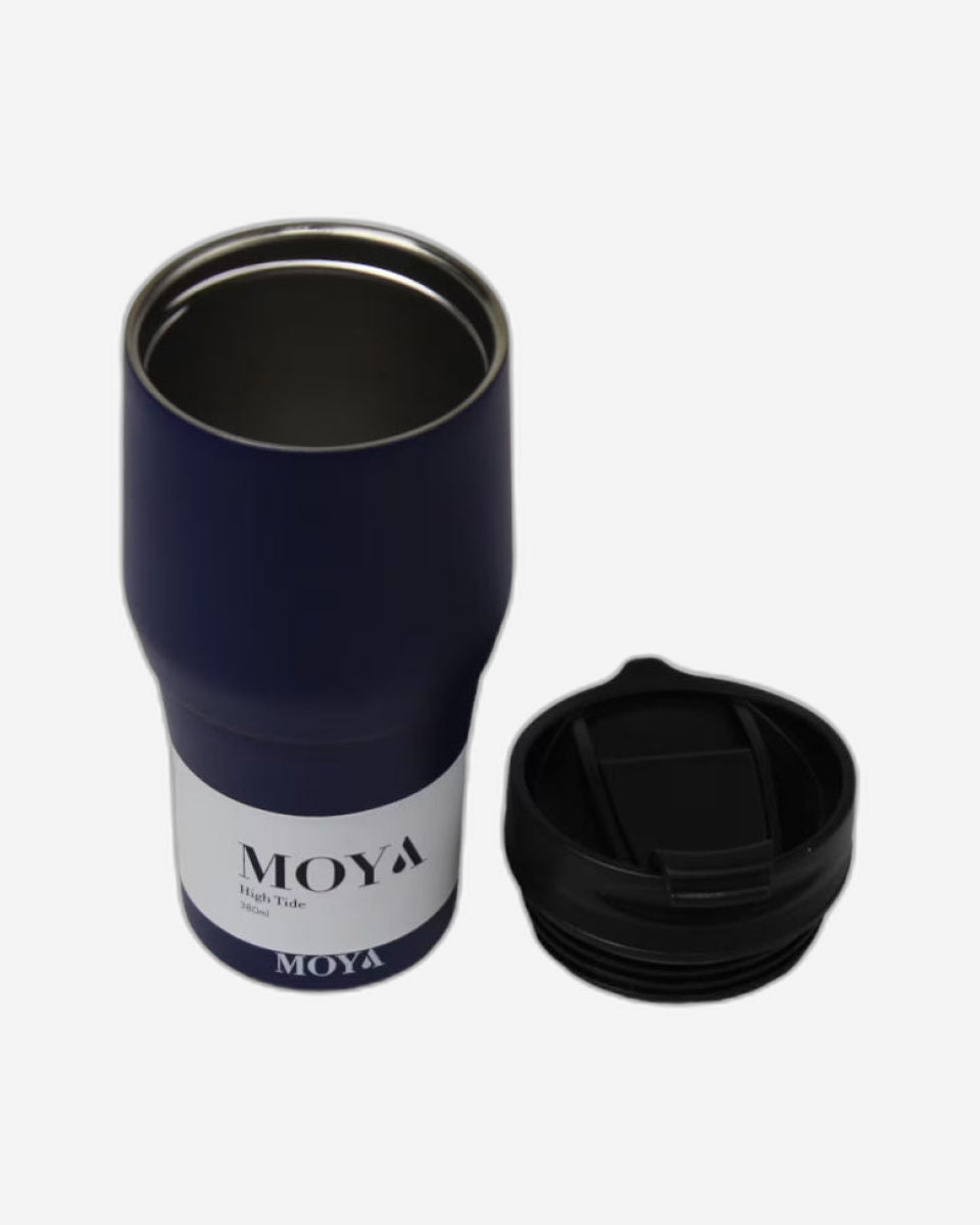Moya "High Tide" 380ml Travel Coffee Mug Black/Black