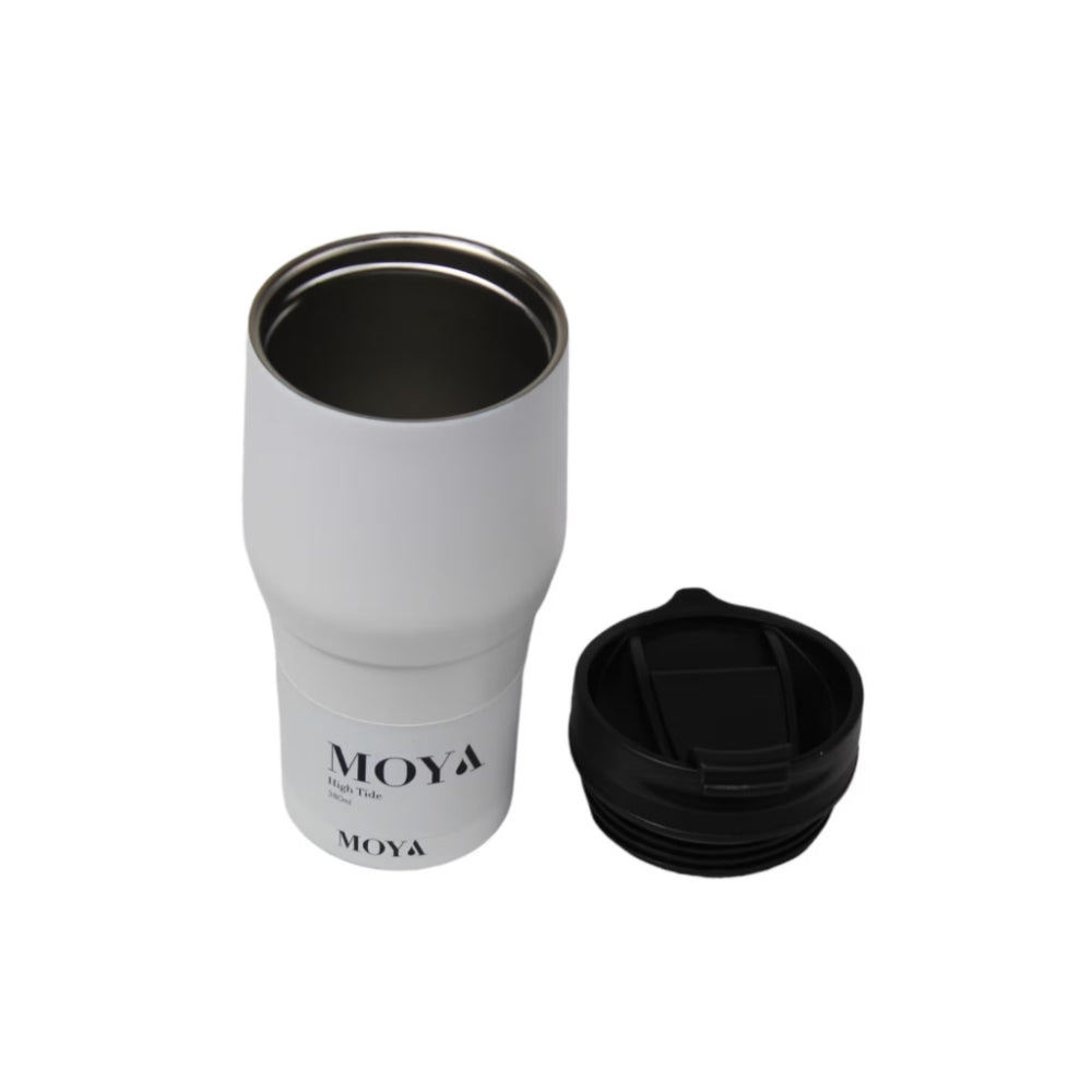 Moya "High Tide" 380ml Travel Coffee Mug Black/Black