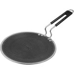 Vinod Platinum Triply Stainless Steel SAS Pro Tawa - 25cm, 4mm Thickness, Silver (Induction Friendly)
