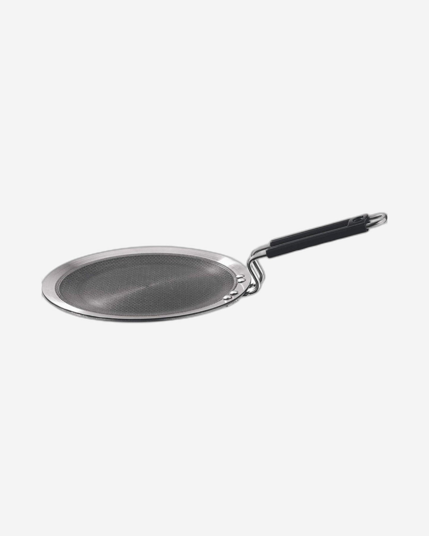 Vinod Platinum Triply Stainless Steel SAS Pro Tawa - 25cm, 4mm Thickness, Silver (Induction Friendly)