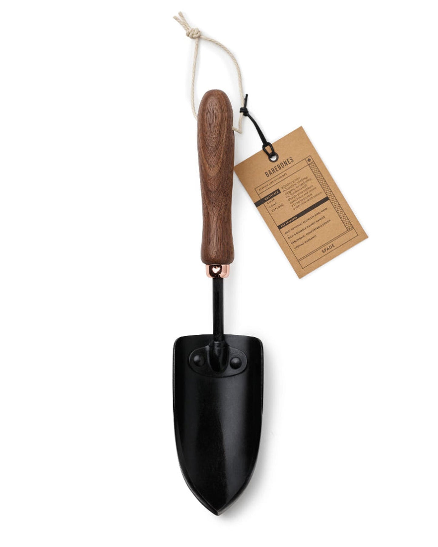 BareBones - Garden Trowel - Walnut/Black
