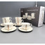 Shallow Porcelain Amara Coffee Cup & Saucer Set, 90ml (6 Cups, 6 Saucer, White)
