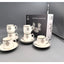 Shallow Porcelain Zain Coffee Cup & Saucer Set, 90ml (6 Cups, 6 Saucer, White)