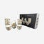 Shallow Porcelain Zain Cawa Cup, 80ml (12 Pieces, White & Gold)
