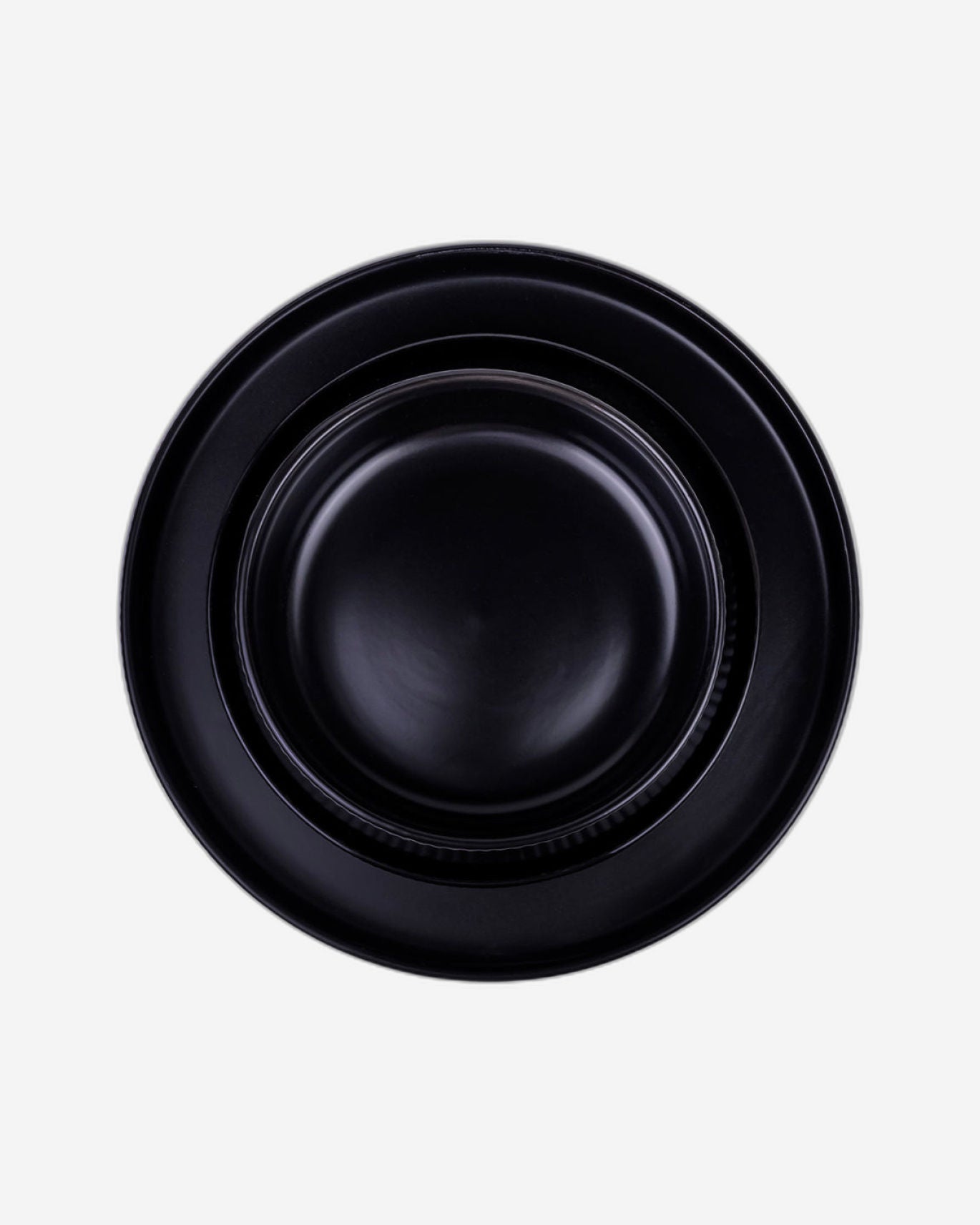 Cuisine Art SAHA 12-Piece Stoneware Dinner Set - Black