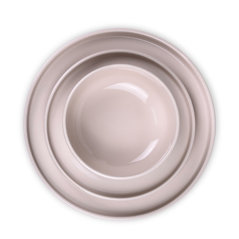 Cuisine Art HOLA 12-Piece Stoneware Dinner Set - Beige