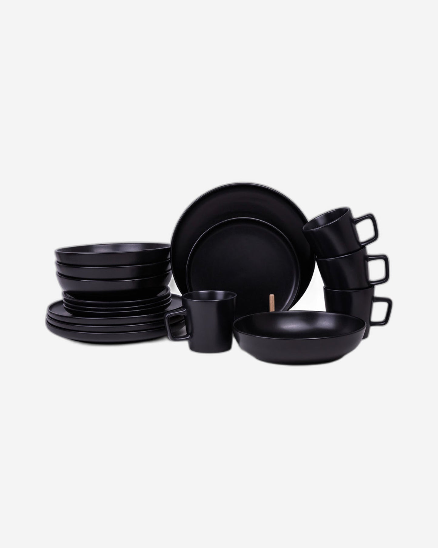 Cuisine Art Dinner Set 16Pc OLA Black