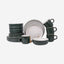 Cuisine Art Dinner Set 16Pc HUMA Green