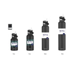 Moya "Seashell" 350ml Insulated Sustainable Water Bottle Black
