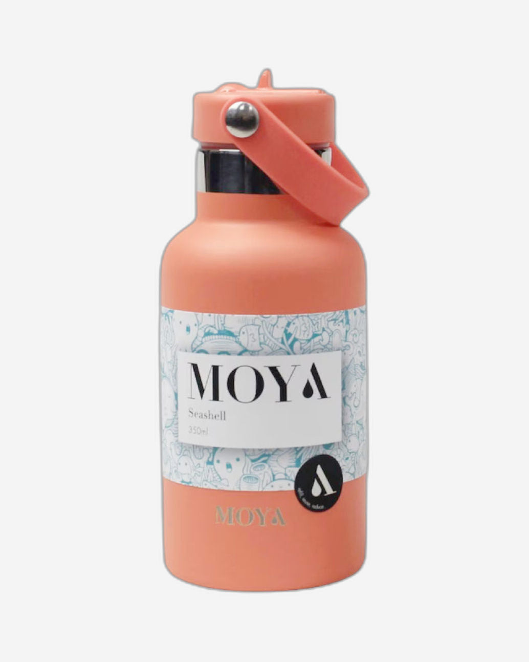 Moya "Seashell" 350ml Insulated Sustainable Water Bottle Black