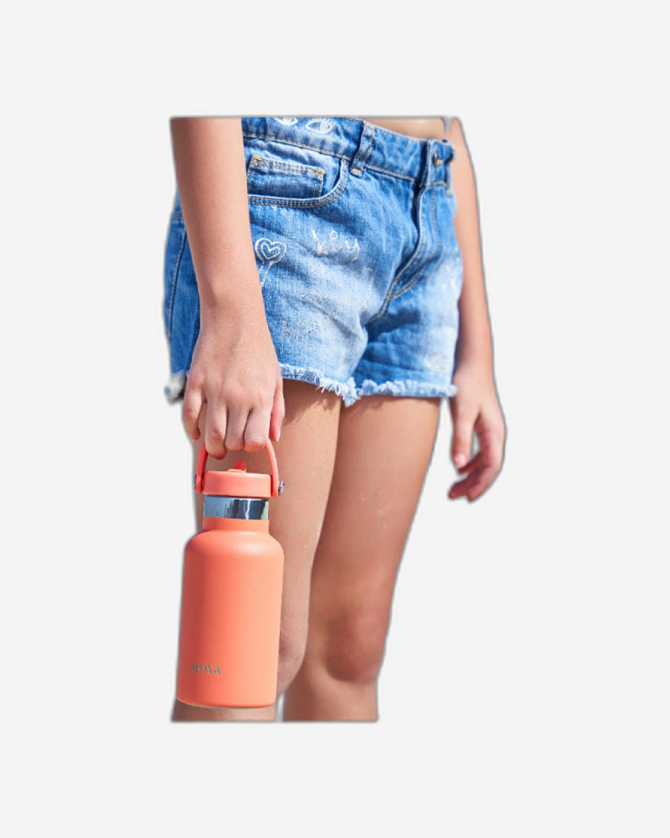 Moya "Seashell" 350ml Insulated Sustainable Water Bottle Black