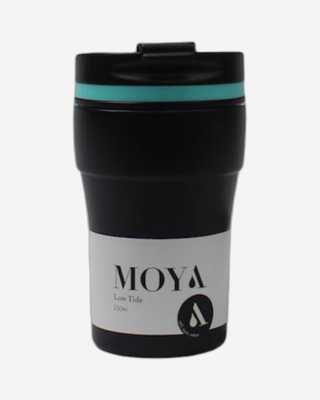 Moya "Low Tide" 250ml Travel Coffee Mug Black/Black