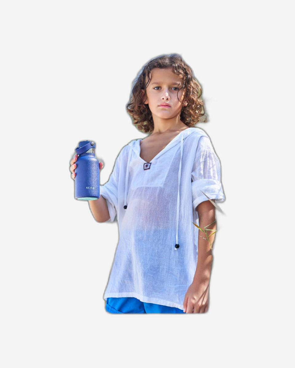 Moya "Seashell" 350ml Insulated Sustainable Water Bottle Black