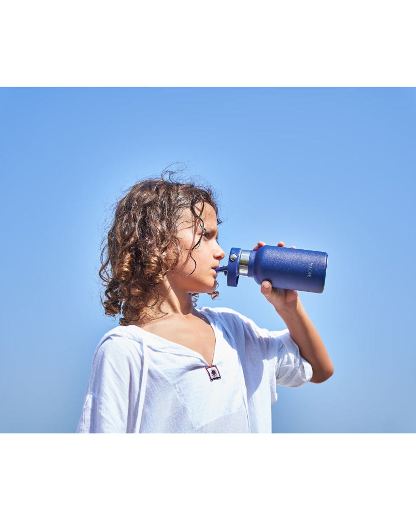 Moya "Seashell" 350ml Insulated Sustainable Water Bottle Black