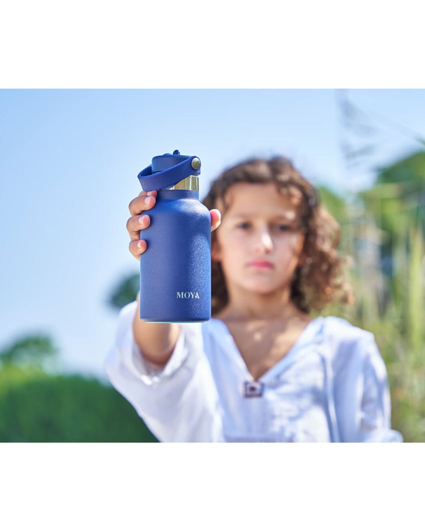 Moya "Seashell" 350ml Insulated Sustainable Water Bottle Black