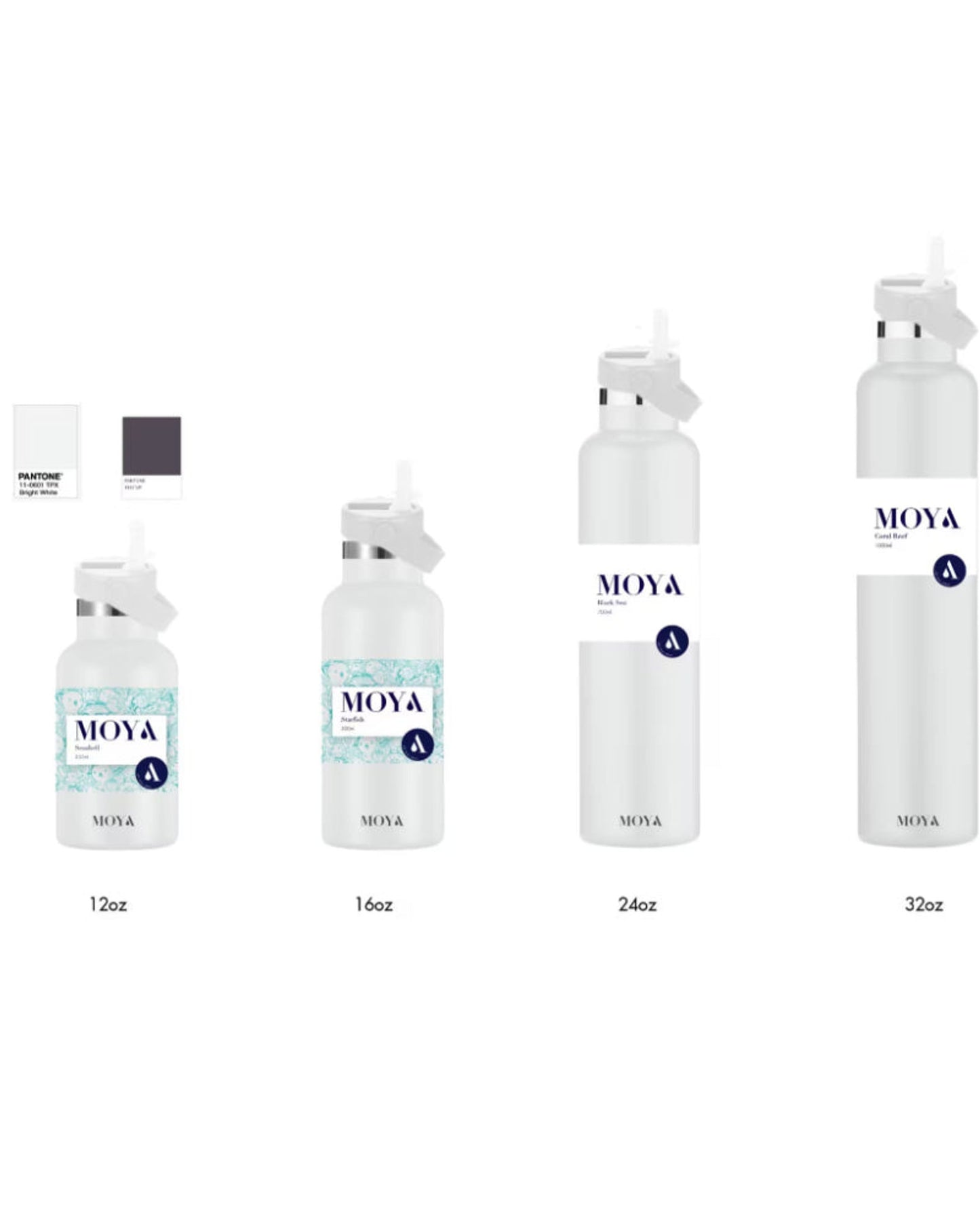 Moya "Starfish" 500ml Insulated Sustainable Water Bottle Black