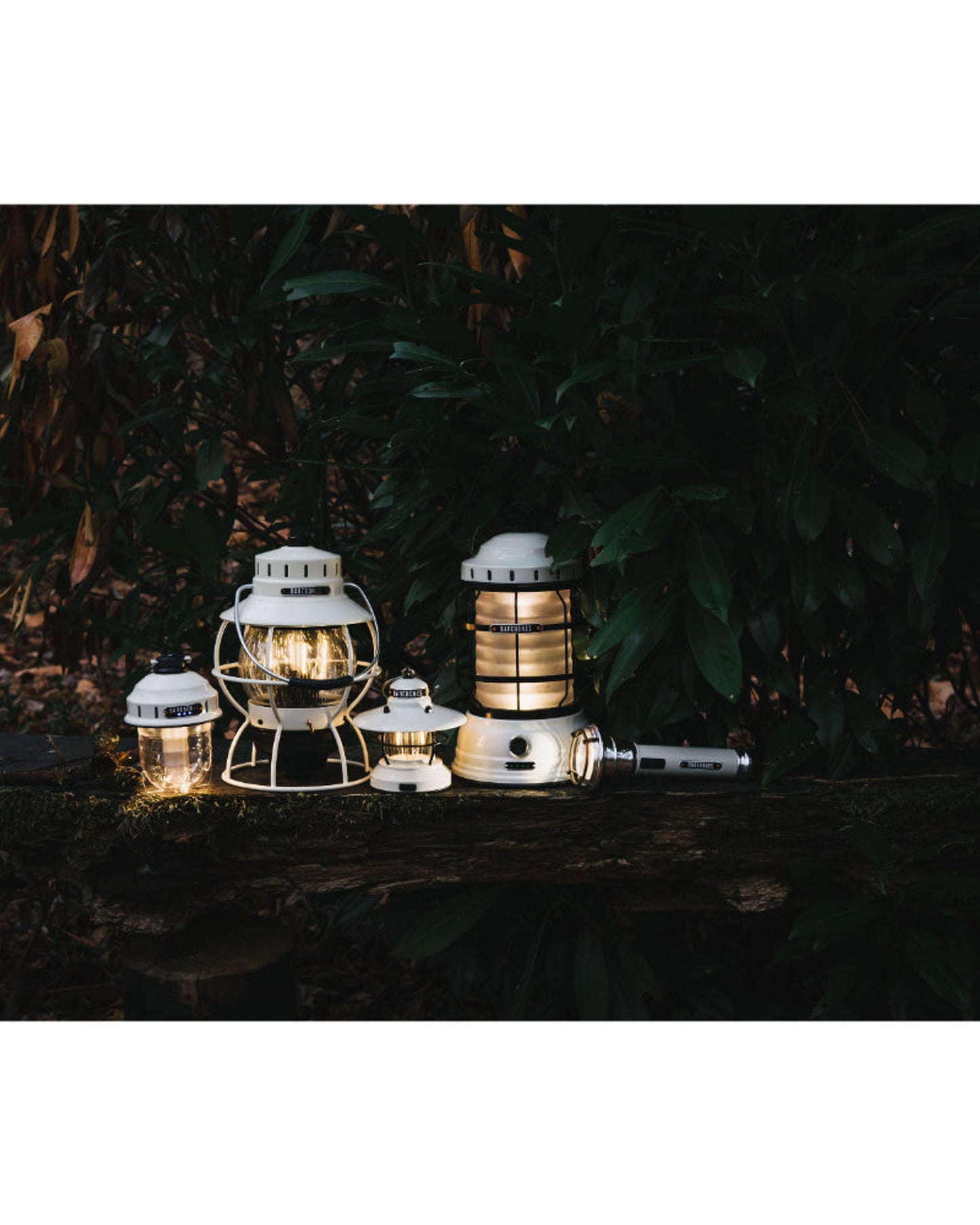 BareBones - Railroad Lantern (Vintage White)