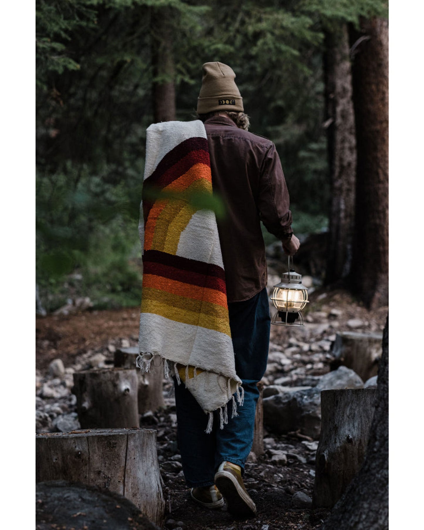 BareBones - Railroad Lantern (Vintage White)