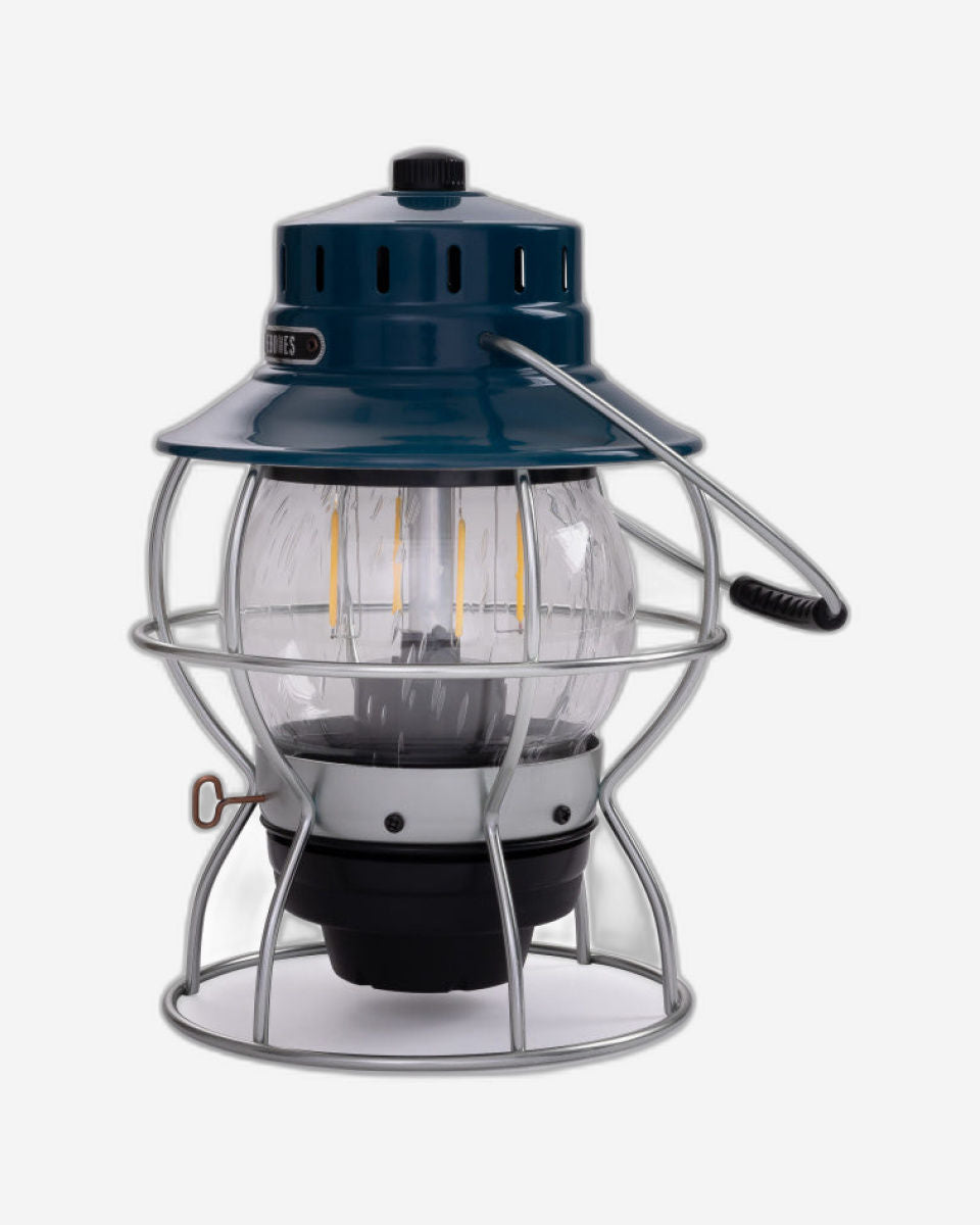 BareBones - Railroad Lantern (Ocean Blue)