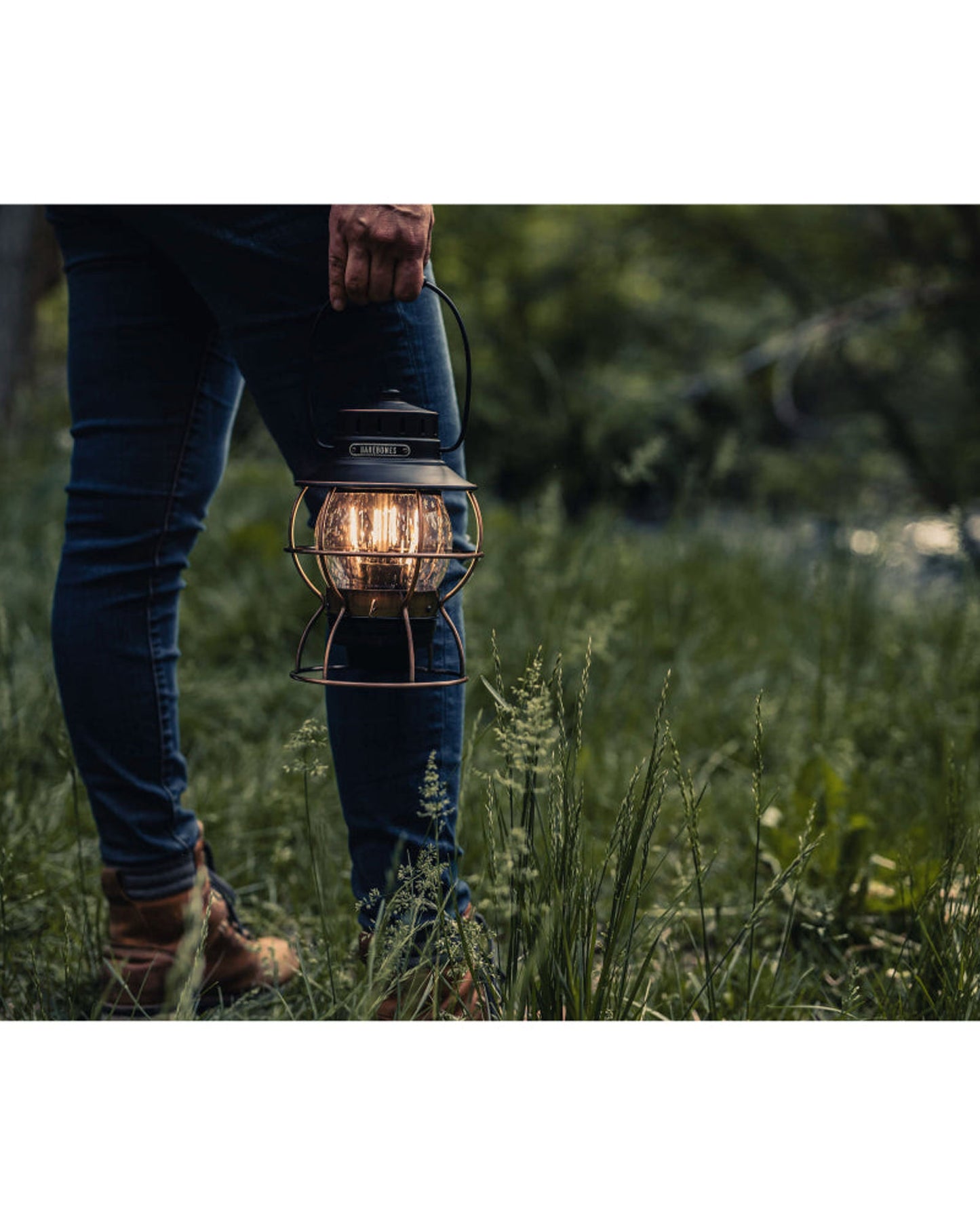 BareBones - Railroad Lantern (Antique Bronze)