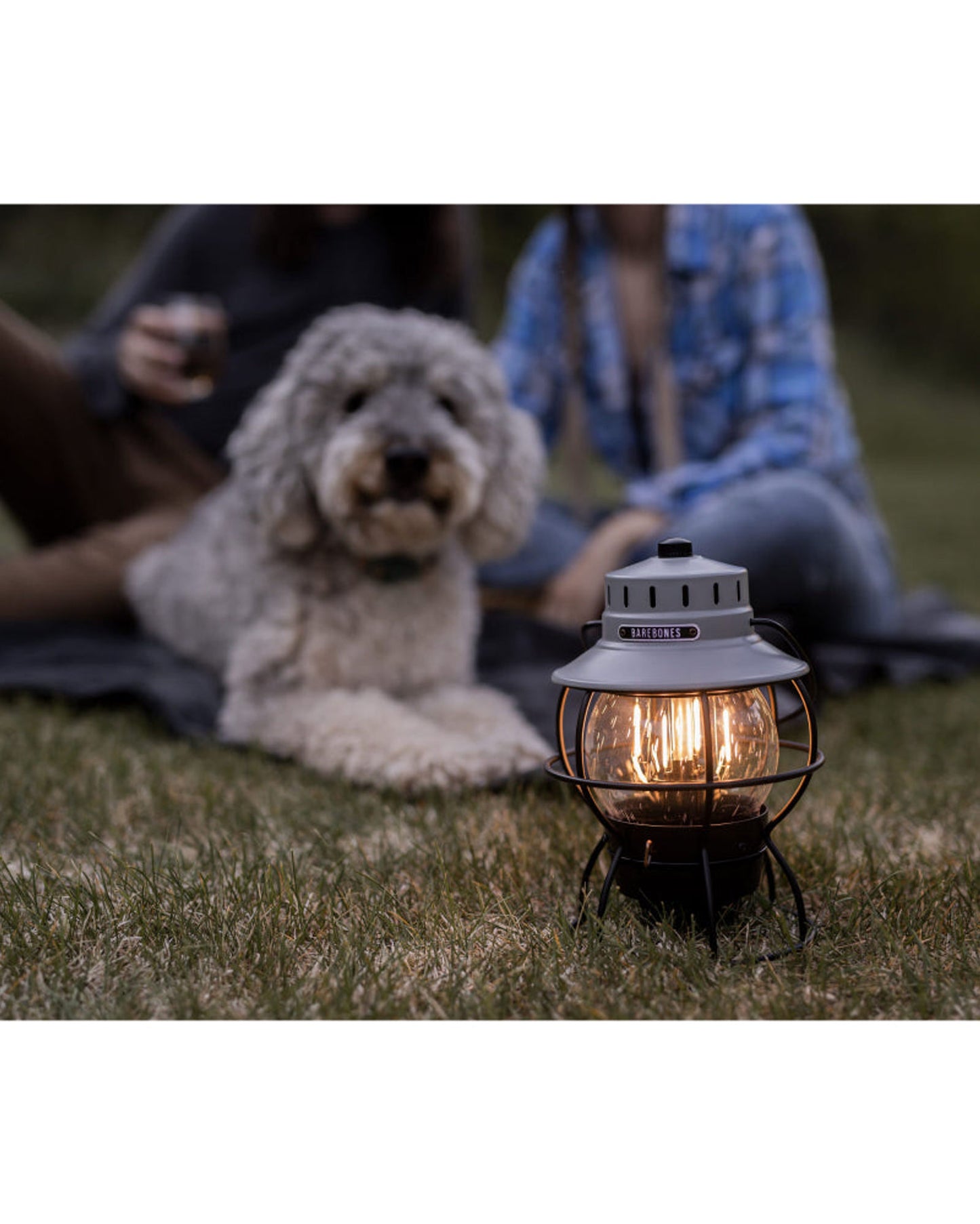 BareBones - Railroad Lantern (Slate Gray)