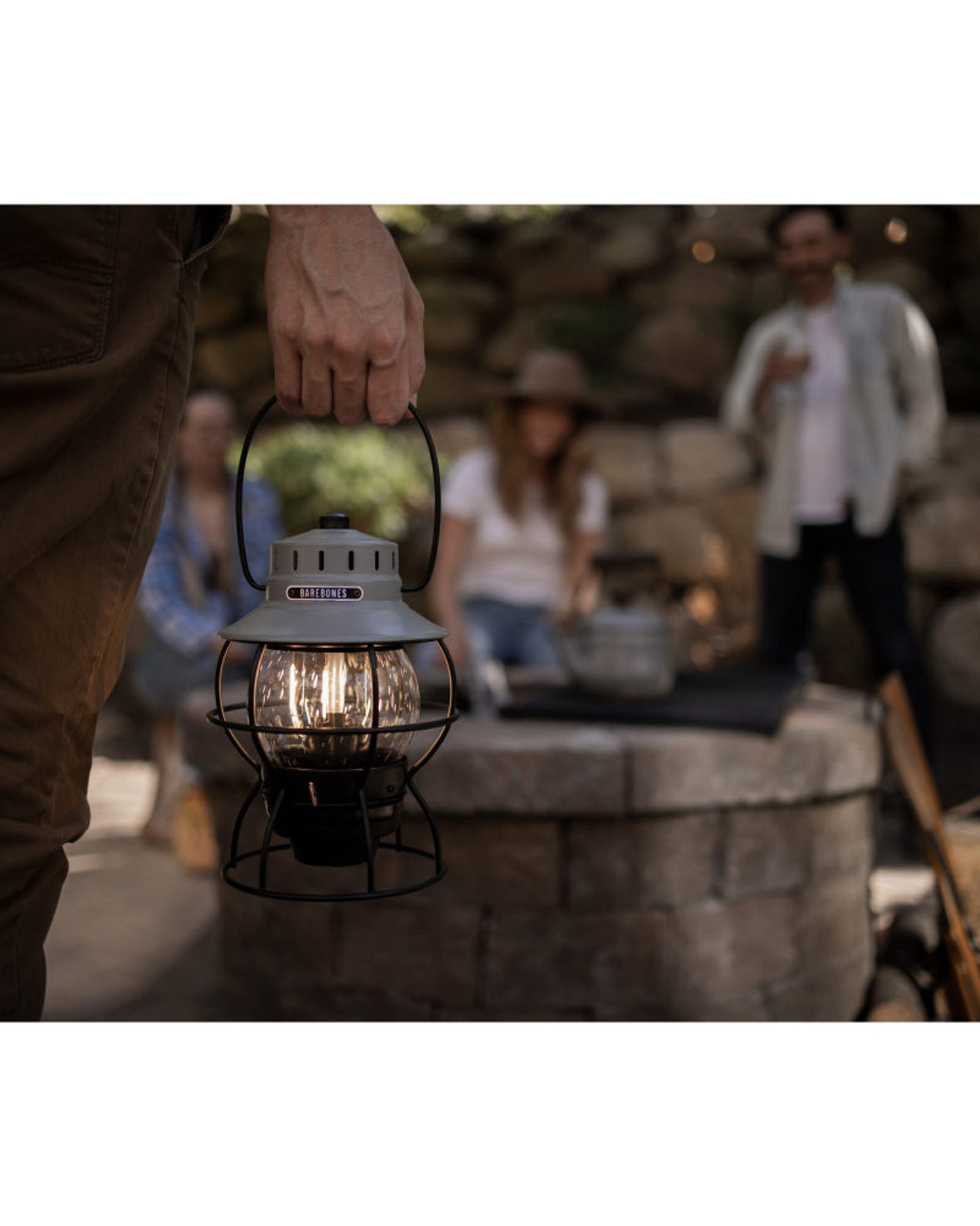 BareBones - Railroad Lantern (Slate Gray)