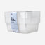 Mondex 6 Piece Polypropylene Storage Box Set - 10L Capacity Each - Transparent