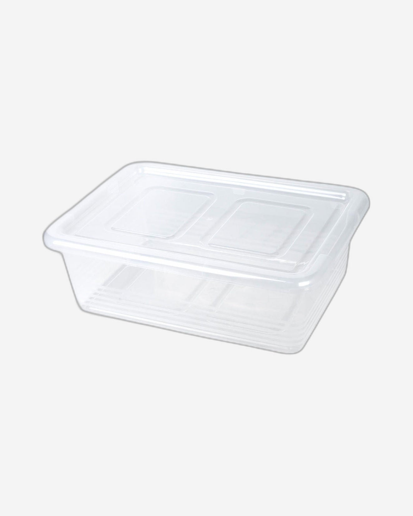 Mondex 6 Piece Polypropylene Storage Box Set - 10L Capacity Each - Transparent