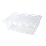 Mondex 6 Piece Polypropylene Storage Box Set - 10L Capacity Each - Transparent