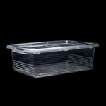 Mondex 6 Piece Polypropylene Storage Box Set - 10L Capacity Each - Transparent