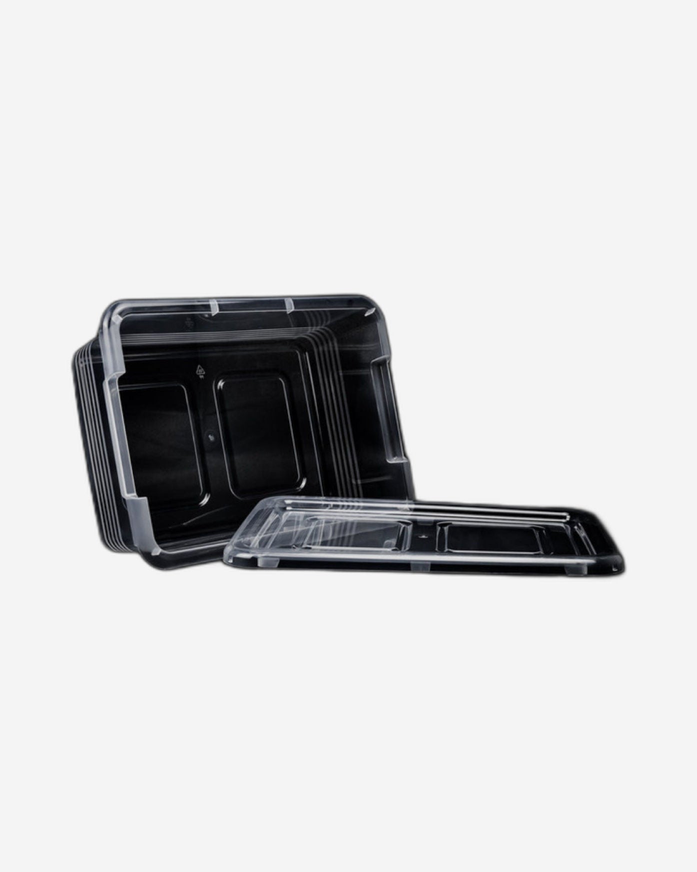 Mondex 6 Piece Polypropylene Storage Box Set - 10L Capacity Each - Transparent