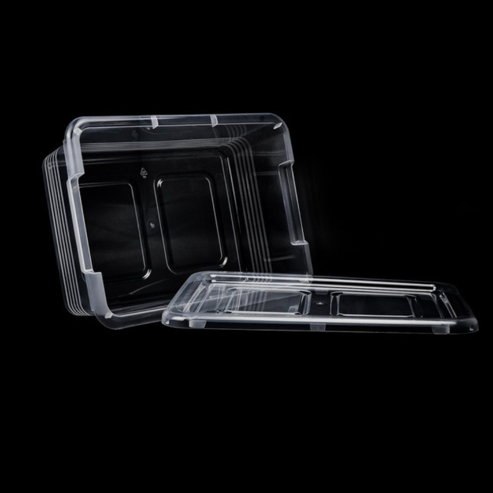 Mondex 6 Piece Polypropylene Storage Box Set - 10L Capacity Each - Transparent