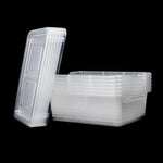 Mondex 6 Piece Polypropylene Storage Box Set - 10L Capacity Each - Transparent