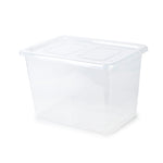 Mondex 4 Piece Polypropylene Storage Box Set - 20L Capacity Each - Transparent