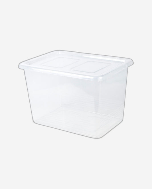 Mondex 4 Piece Polypropylene Storage Box Set - 20L Capacity Each - Transparent