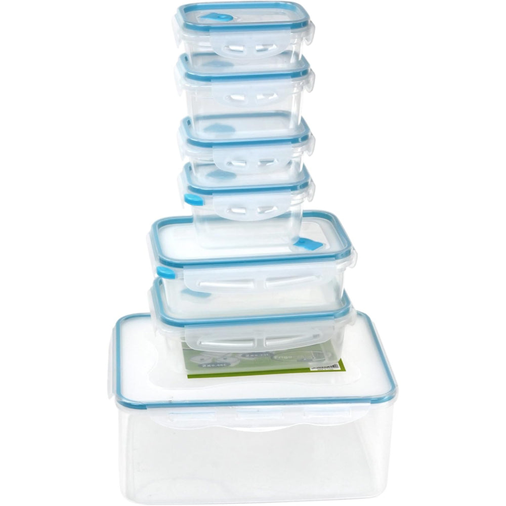 Mondex Polypropylene Food Container Set - 7 Pieces (1N 5000ml, 2N 1000ml, 2N 460ml, 2N 330ml)