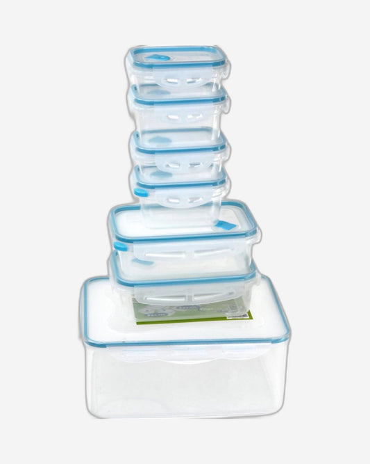 Mondex Polypropylene Food Container Set - 7 Pieces (1N 5000ml, 2N 1000ml, 2N 460ml, 2N 330ml)
