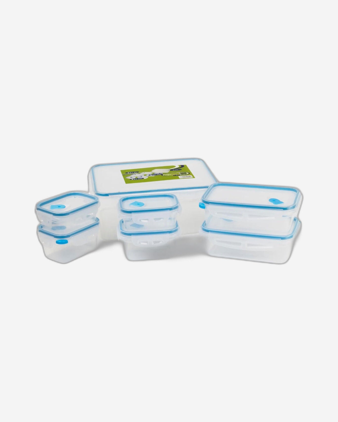 Mondex Polypropylene Food Container Set - 7 Pieces (1N 5000ml, 2N 1000ml, 2N 460ml, 2N 330ml)