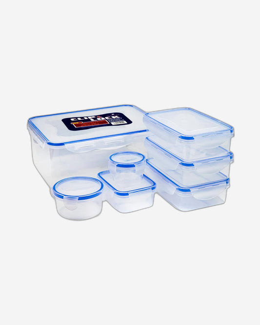 Mondex Polypropylene Food Container Set - 7 Pieces (1N 5000ml, 3N 750ml, 1N 300ml, 1N 250ml, 100ml)