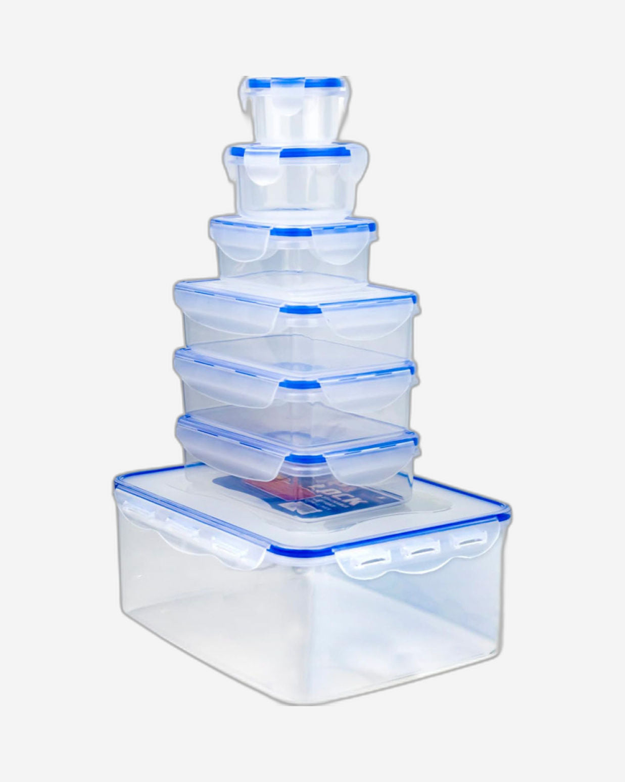 مجموعة علب طعام من البولي بروبيلين من مونديكس - 7 قطع (1N 5000 مل، 3N 750 مل، 1N 300 مل، 1N 250 مل، 100 مل)