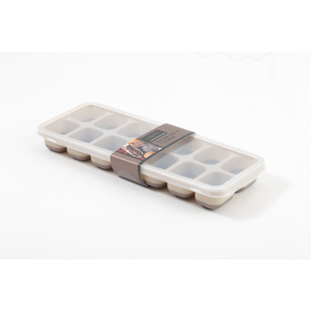 Cuisine Art Thermoplastic Rubber (TPR) and Polypropylene Ice Cube Tray with Lid, 25cm