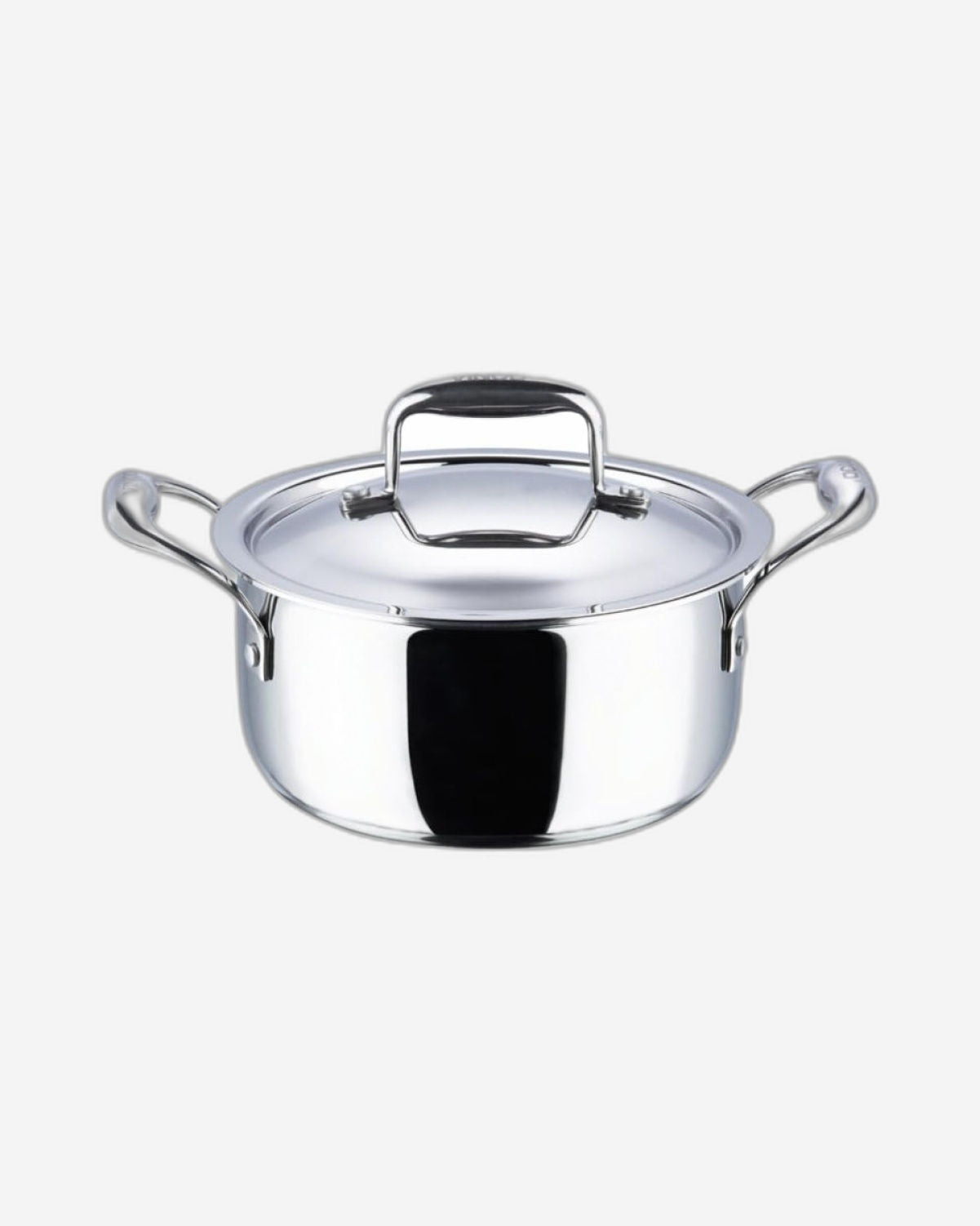 Vinod Platinum Triply Stainless Steel Saucepot with Lid - 20 cm, 3 L, 2.5mm Thickness, Silver (Induction Friendly)