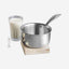 Vinod Platinum Triply Stainless Steel Milkpan -14 cm, 1.2 L, Silver (Induction Friendly)