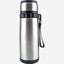 Nessan Stainless Steel Vacuum Flask - 600ml | Silver/Black | Insulated Bottle for Hot & Cold Beverages