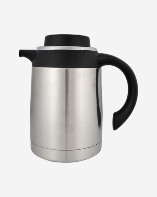 Nessan Stainless Steel Regal Flask 1L - Silver/Black | Durable Double Wall Vacuum Insulated Flask for Hot & Cold Beverages