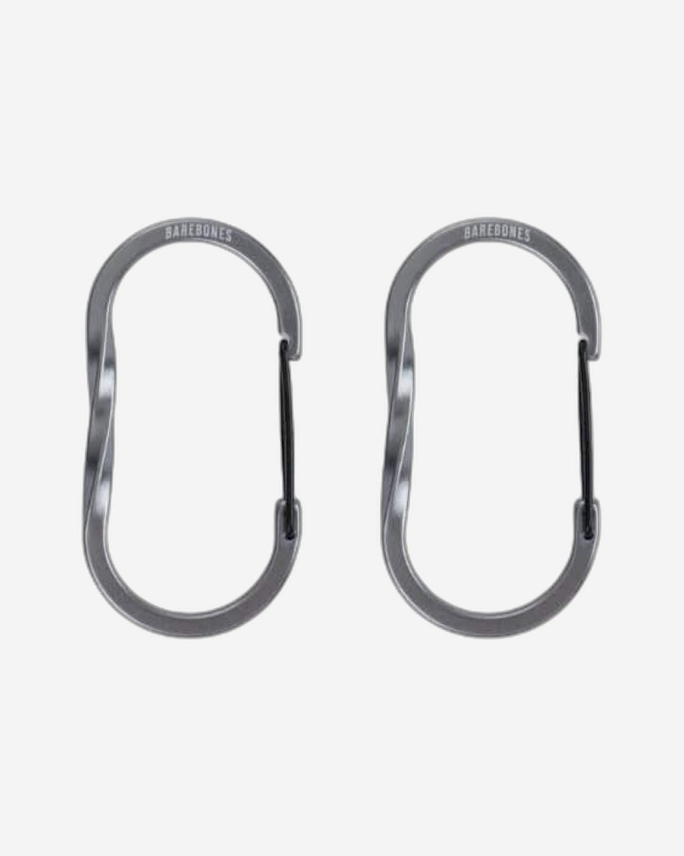 BareBones - Wiregate Carabiner Medium 2pc - Gunmetal
