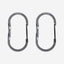 BareBones - Wiregate Carabiner Medium 2pc - Gunmetal