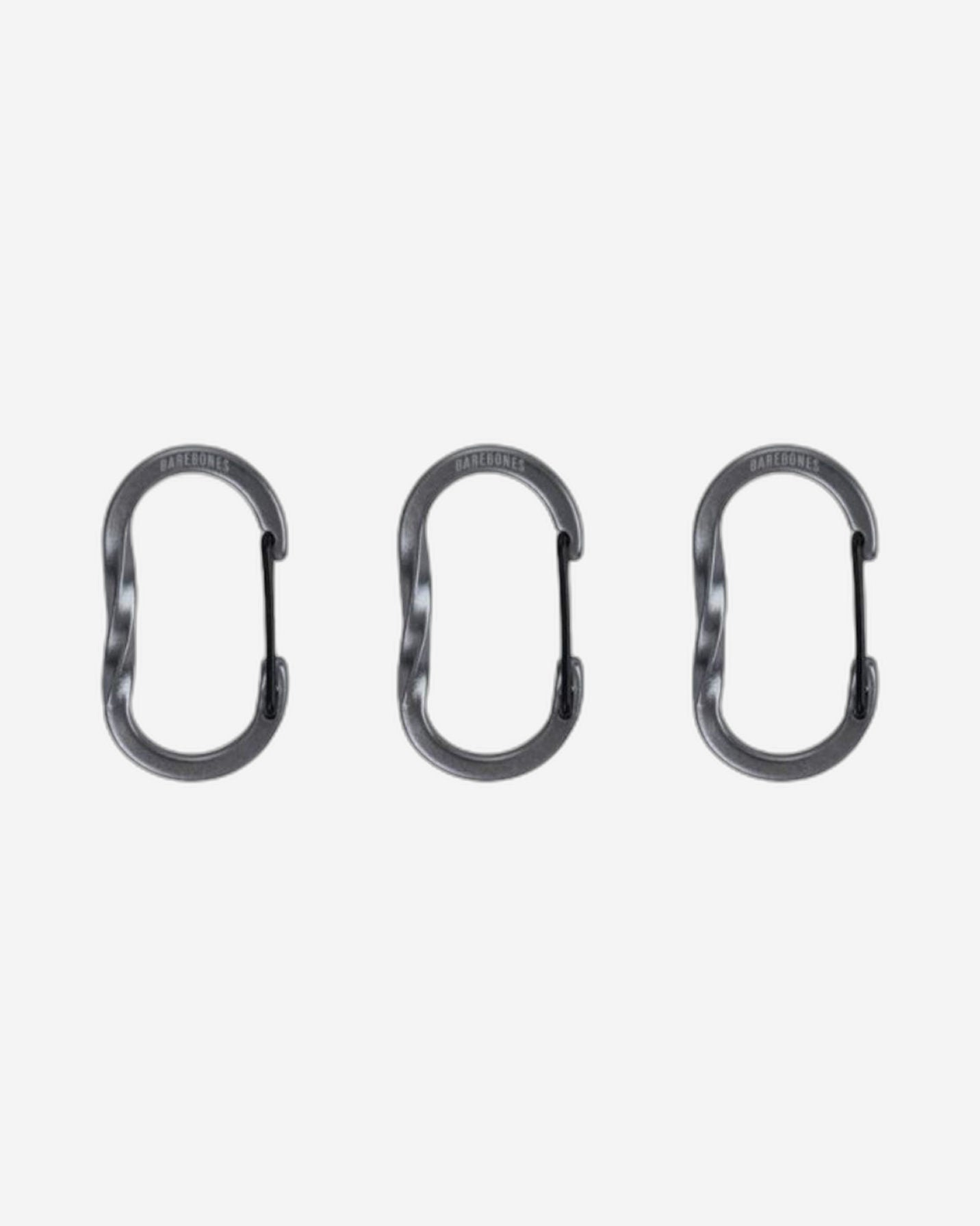 BareBones - Wiregate Carabiner Small 3pc - Gunmetal